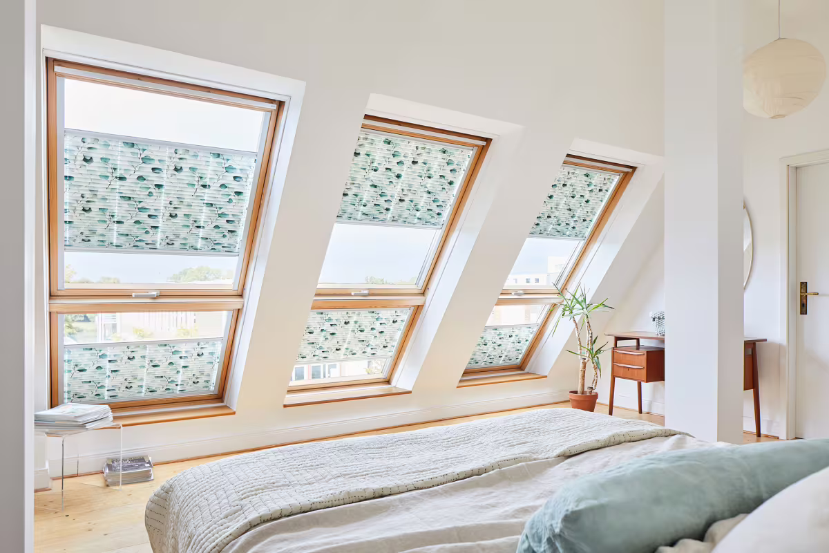 Střešní plisé žaluzie