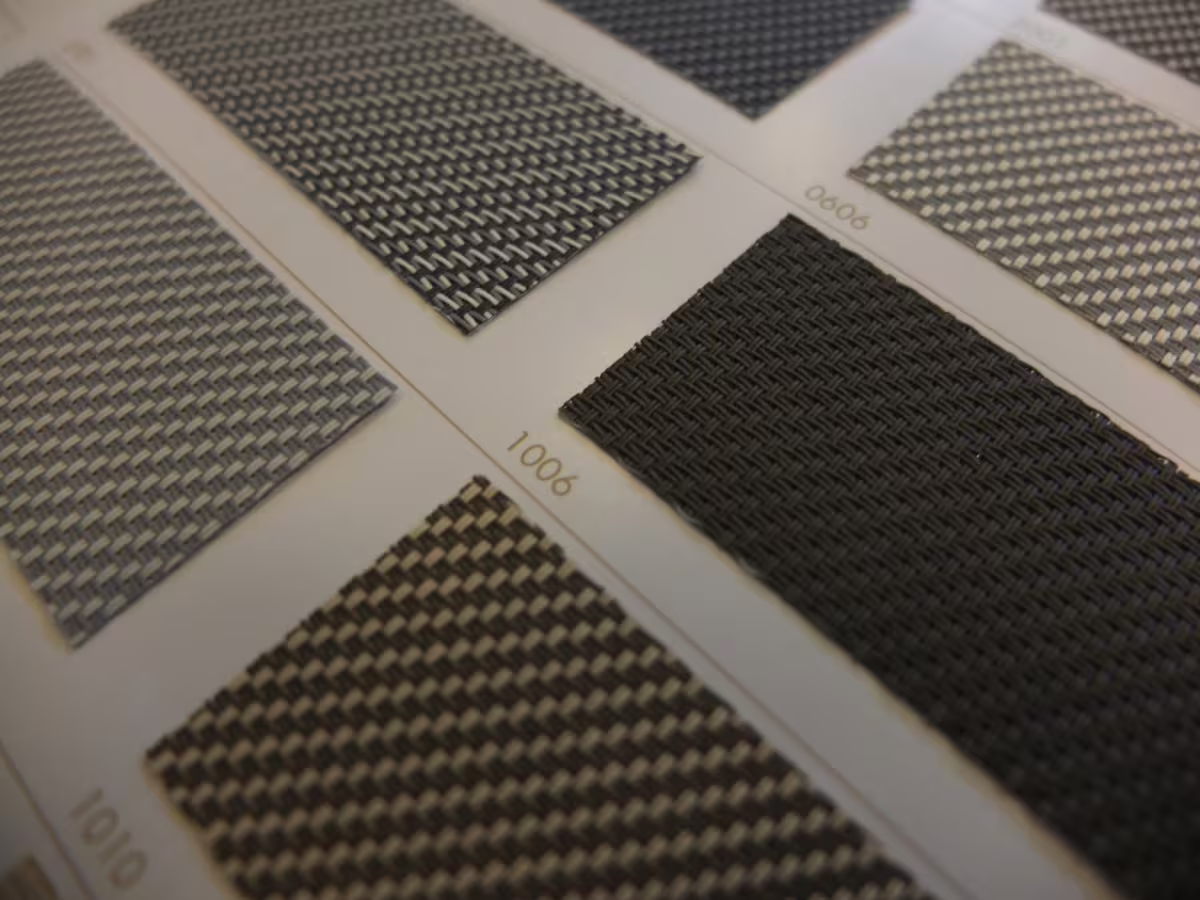 Vzorníky screenové žaluzie