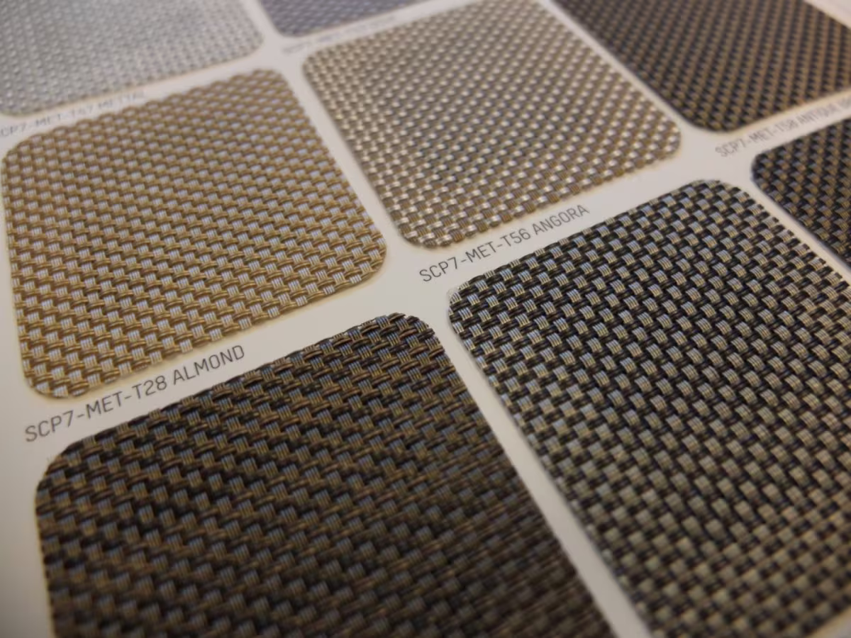 Vzorníky screenové žaluzie