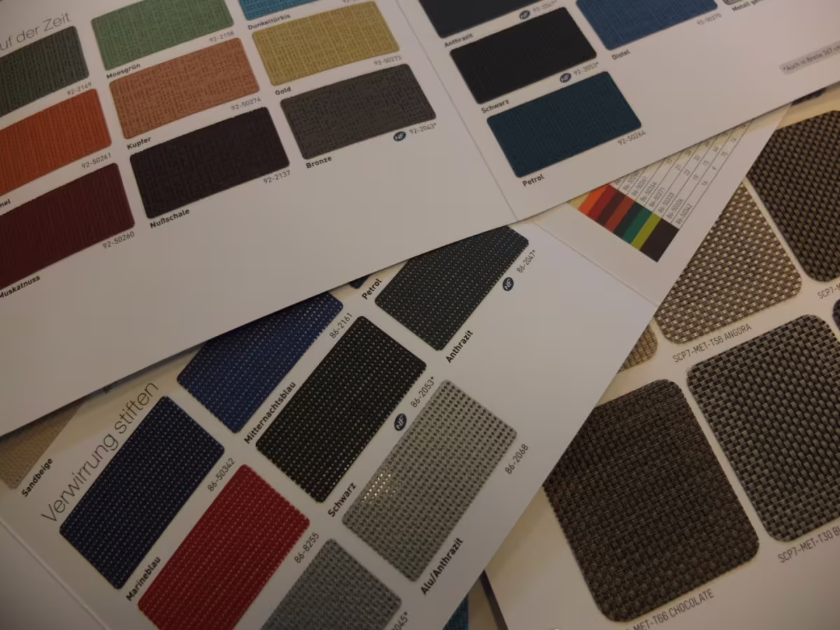 Vzorníky screenové žaluzie