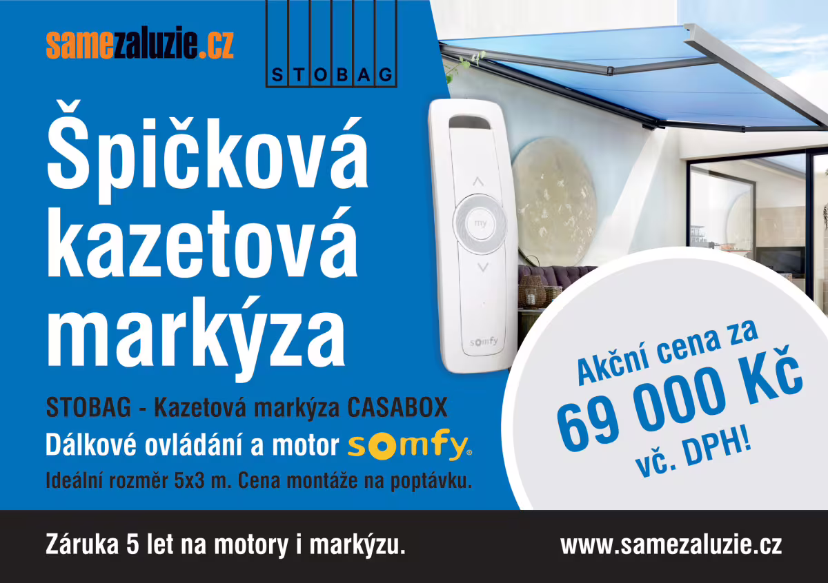 Špičková kazetová markýza CASABOX