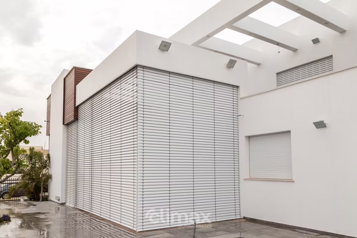 Venkovní žaluzie - lamela ve tvaru C 80 (C 60)